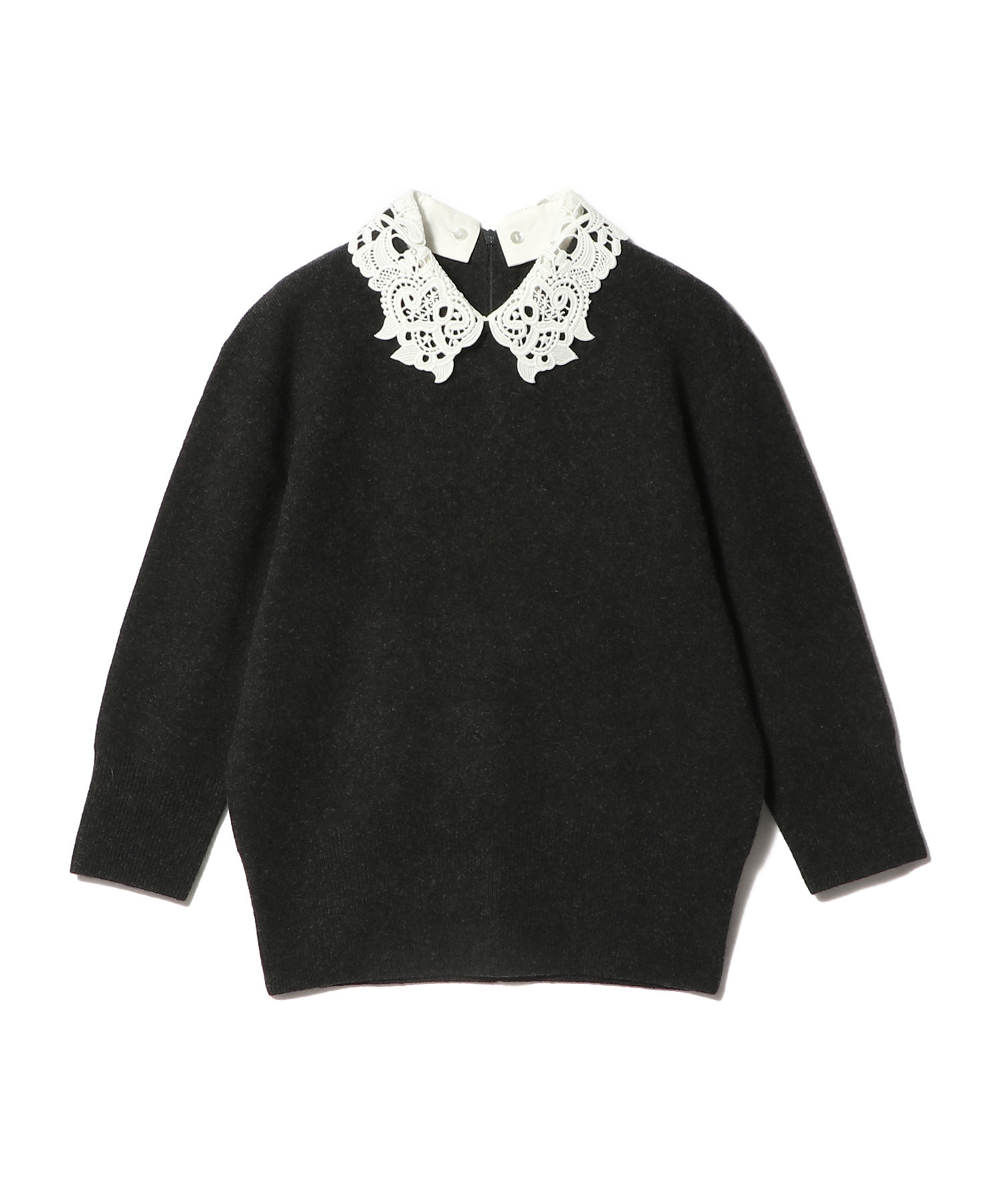 2WAYレース襟付きニット《EXCLUSIVE》