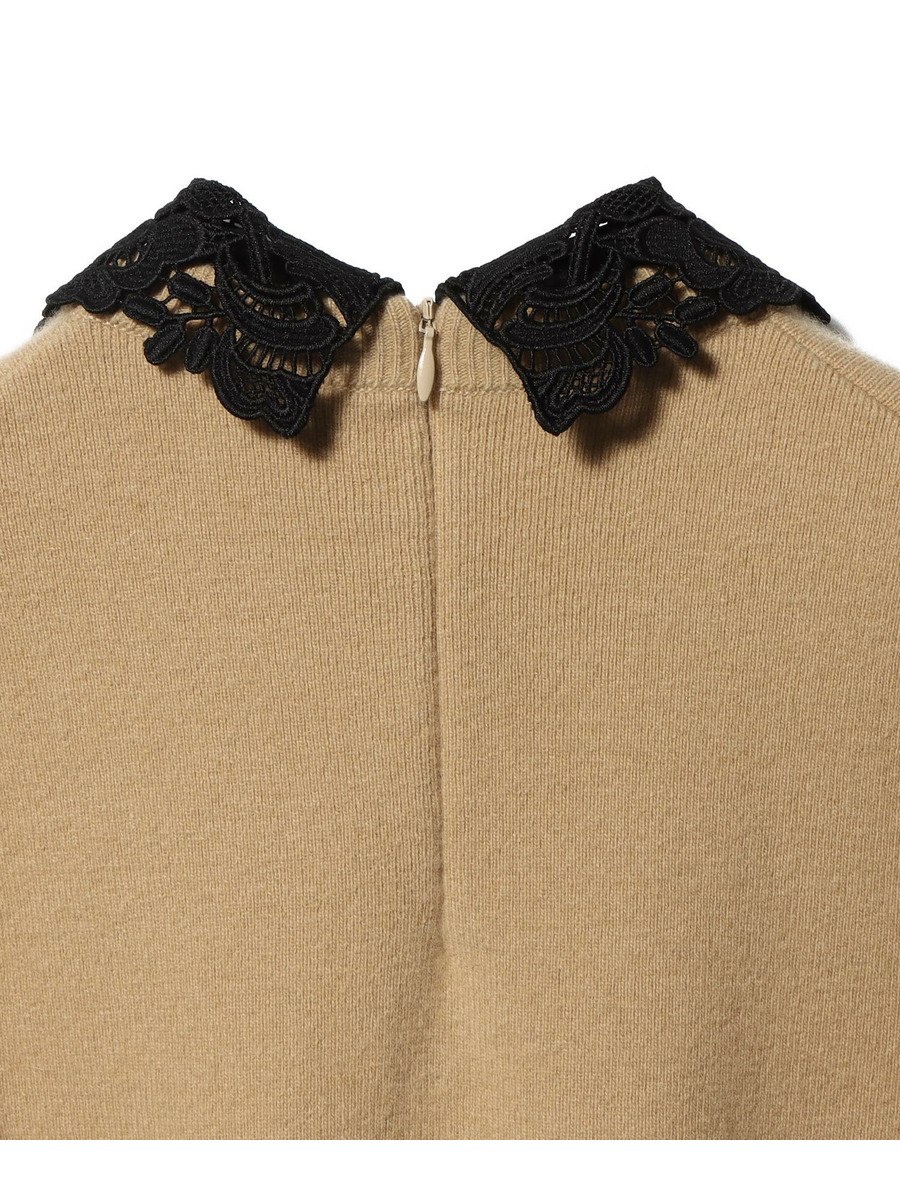 【美品】ESTNATION / 2WAY襟付きニット ESTNATION ニット セーター / 2WAY 襟付きハーフスリーブ ニット