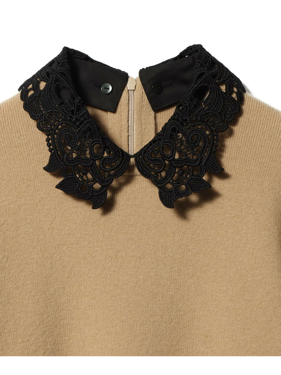 【美品】ESTNATION / 2WAY襟付きニット ESTNATION ニット セーター / 2WAY 襟付きハーフスリーブ ニット