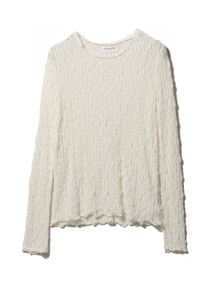 ESTNATION / フラワーコンパクト ロングTシャツ｜ESTNATION