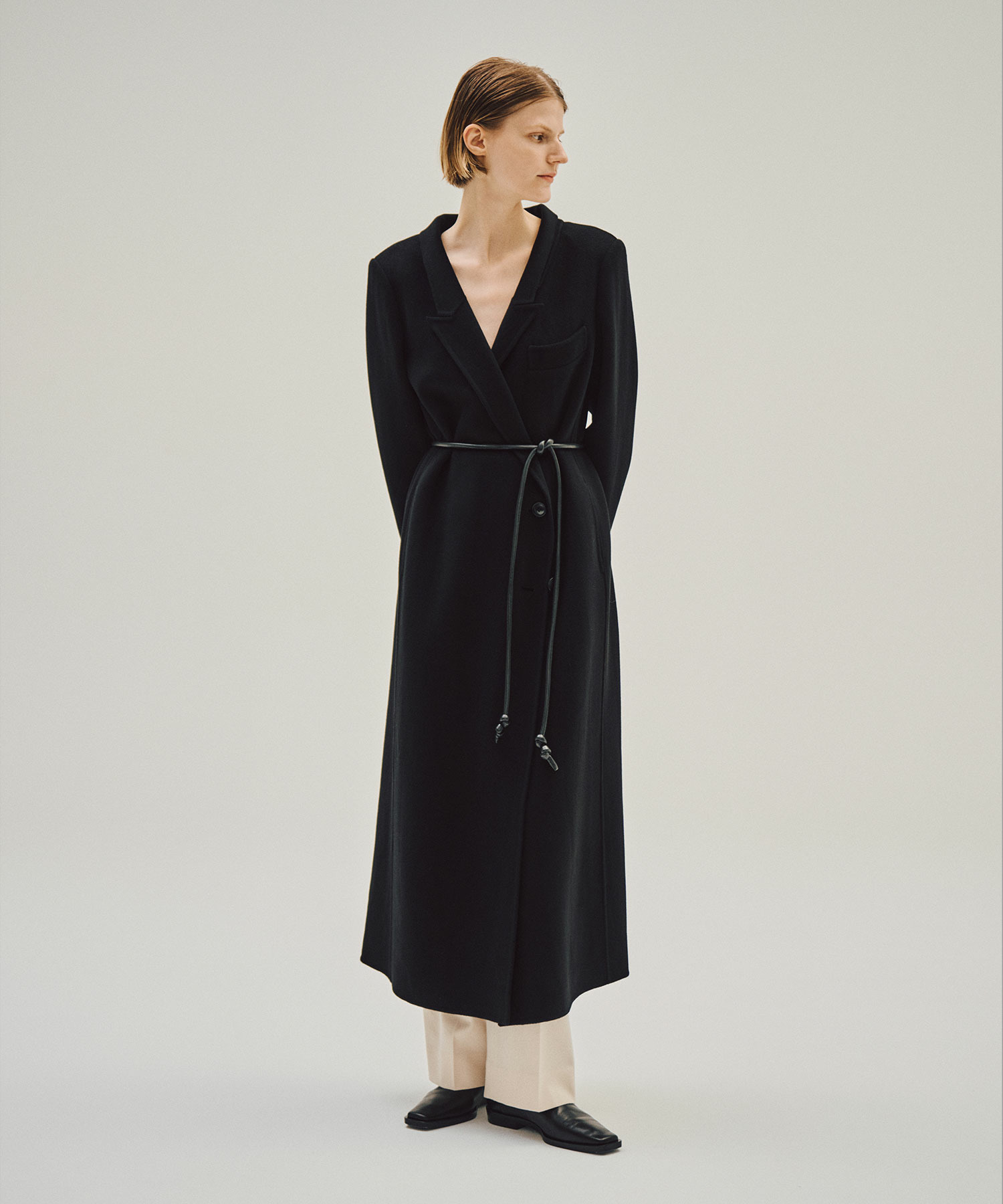 カシミヤロングコート＜THE COLUMN＞