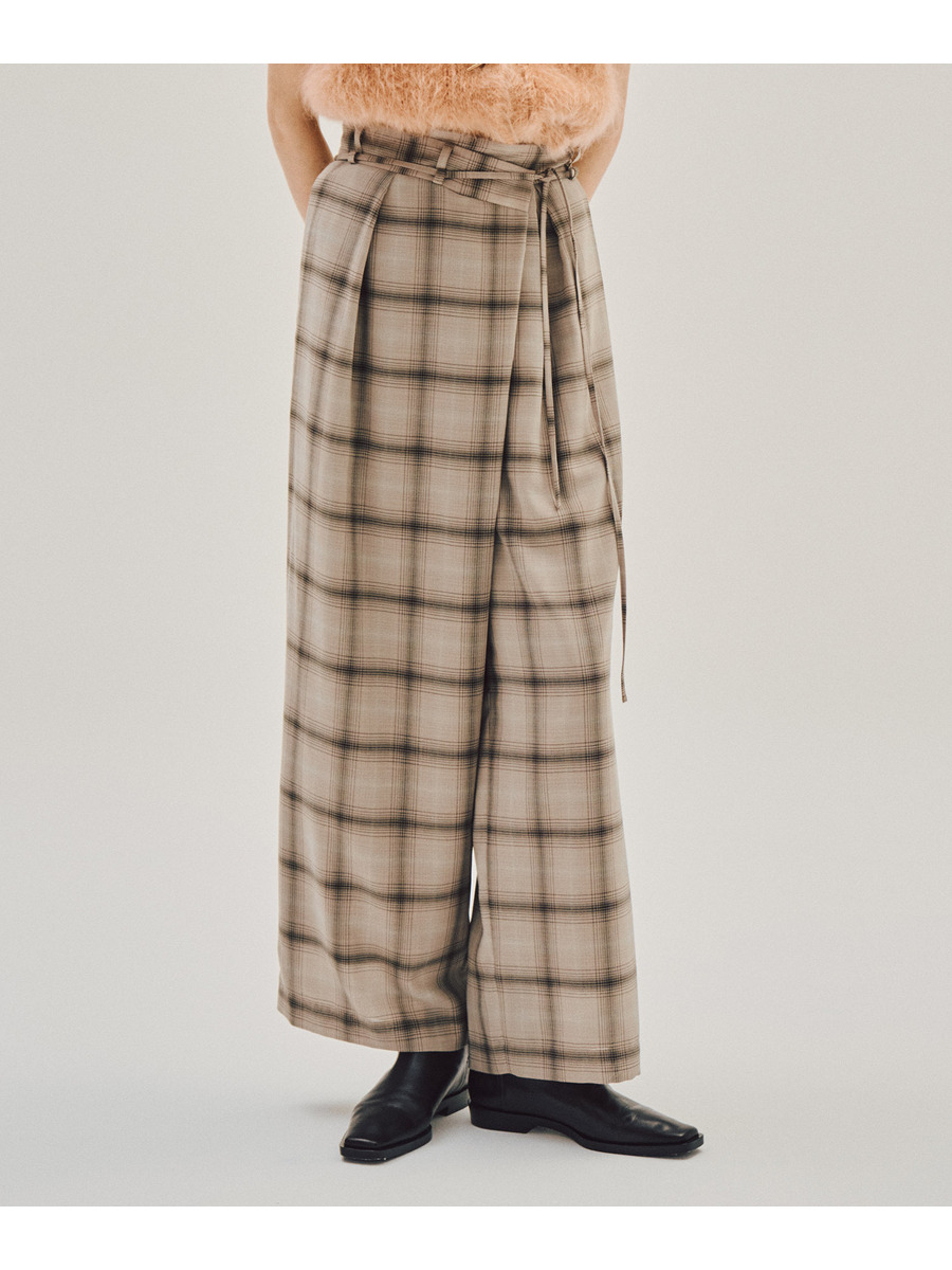 ラップデティール チェックパンツ＜PERMANENT＞