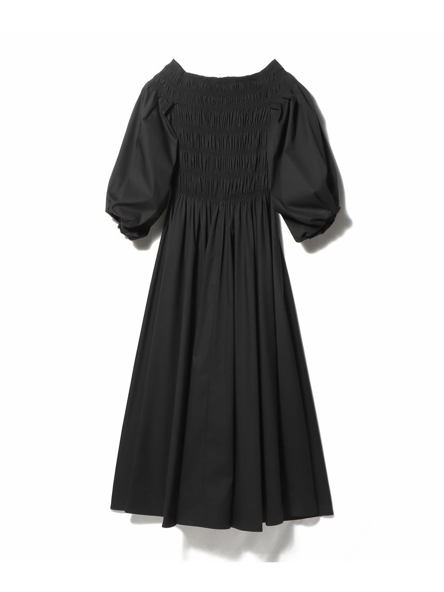 エステラケー　シャーリングショルダーカッティングドレス Estella.K エステラケー シャーリングショルダーカッティング