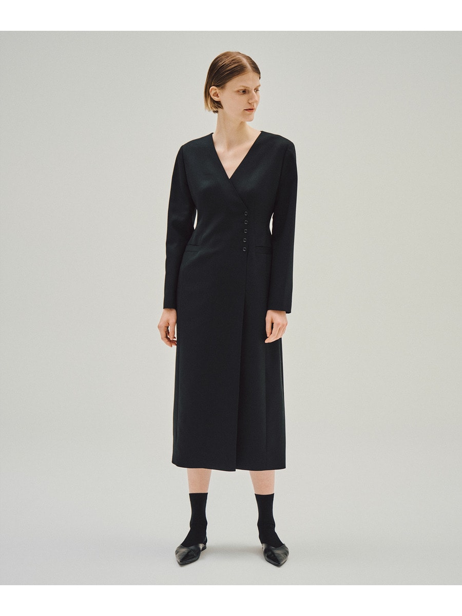 【新品】COLUMN エストネーション 秋ワンピース ロング　ふんわり ESTNATION（エストネーション）の「COLUMN / リブニットワンピース