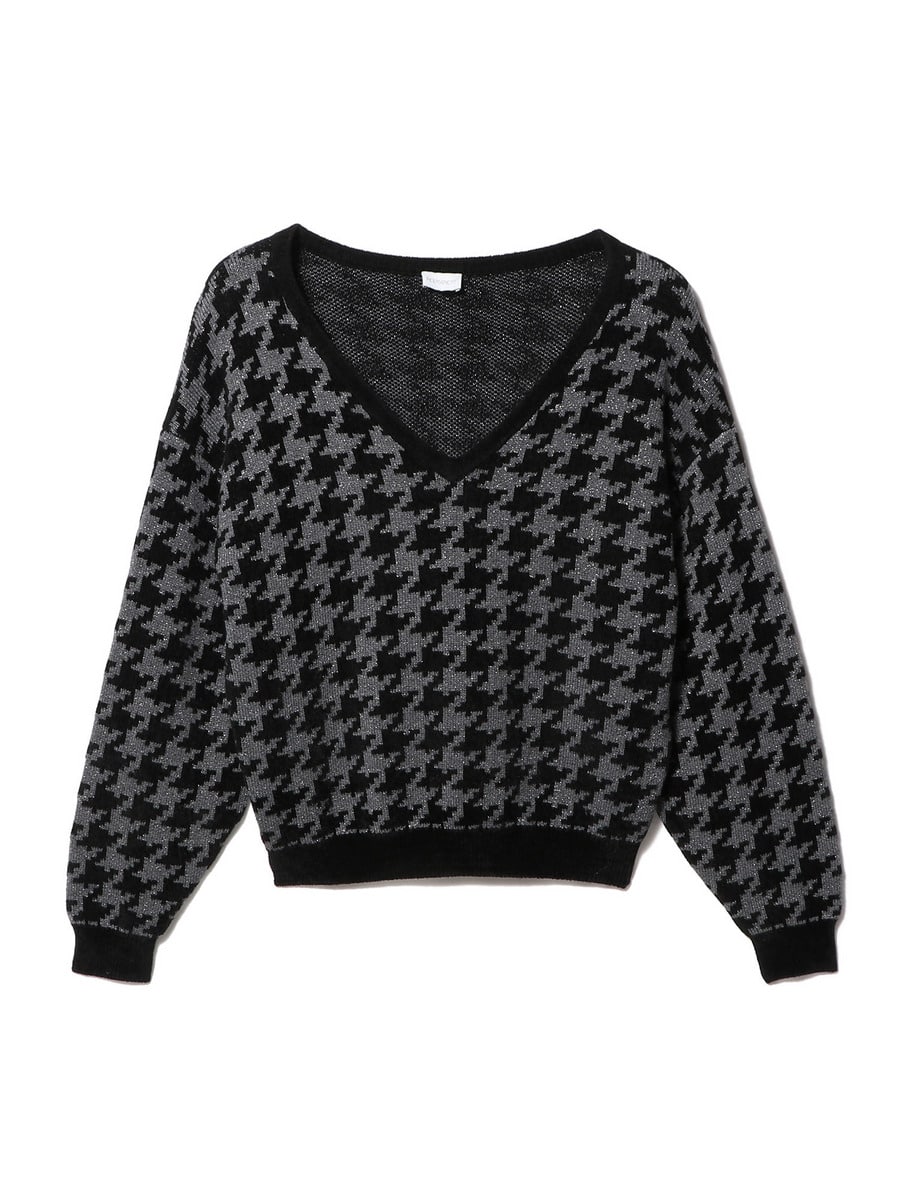 COLUMN / ハウンドトゥースVネックニット｜ESTNATION ONLINE STORE