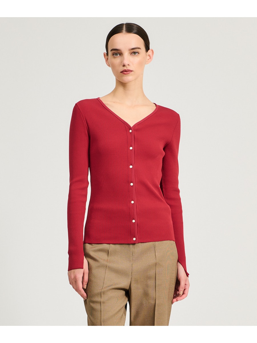 Fresca zero Thick リブカーディガン