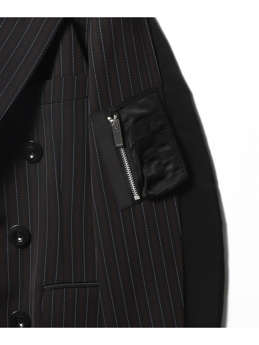 sacai ブラック ドッキングジャケット SACAI / ドッキング ジャケット｜ESTNATION ONLINE STORE