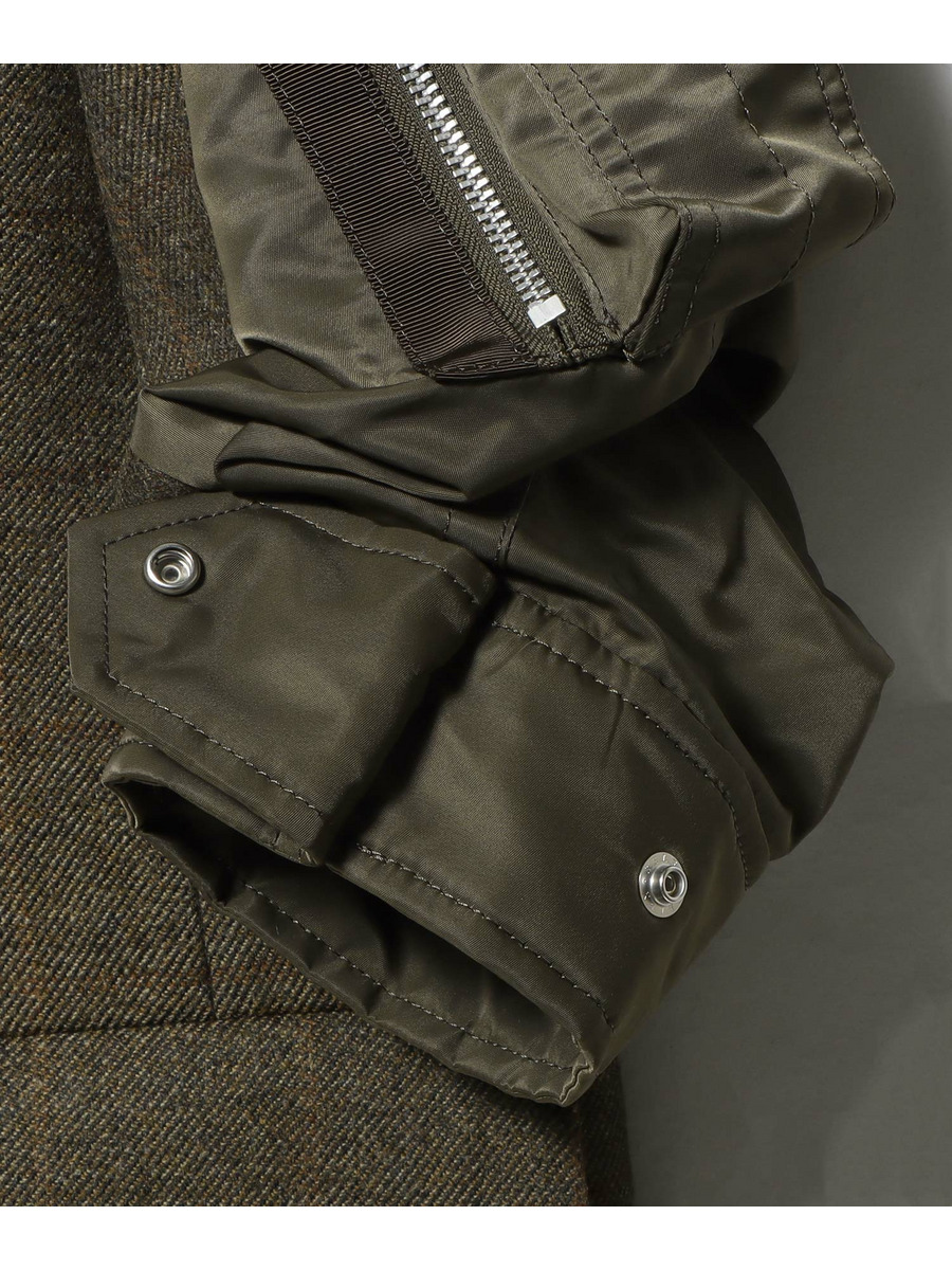 sacai サカイ　ダブルフェイスジャケット SACAI / ダブルフェイス メルトンジャケット｜ESTNATION ONLINE