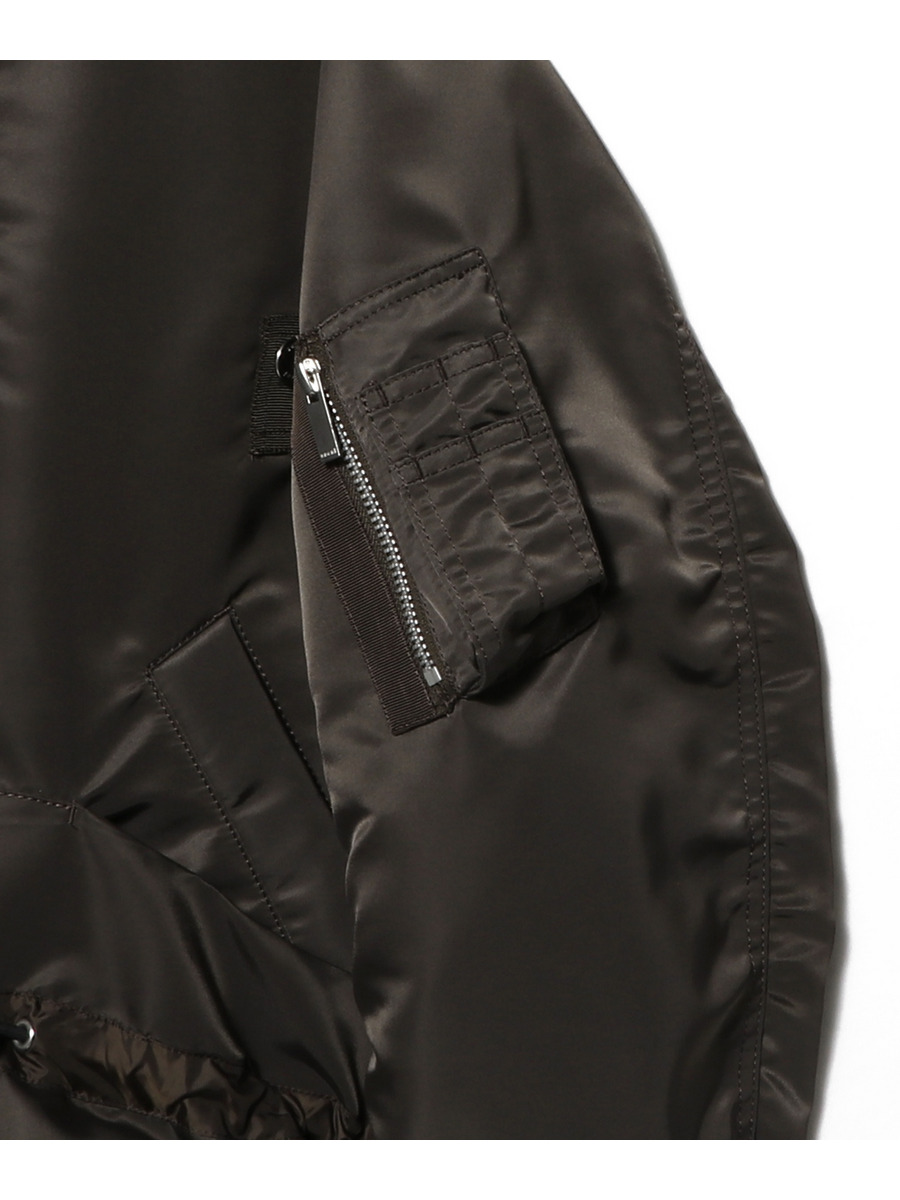 【新品タグ付き】sacai  ウール ボア ナイロンツイル ブルゾン 中古・古着通販】sacai (サカイ) ナイロンツイルショート