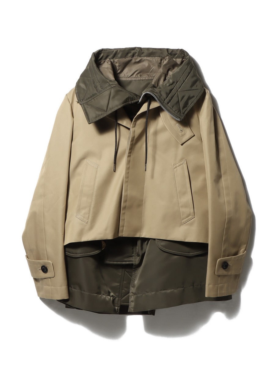 20AW sacai ドッキング ステンカラーコート SCM-024 20AW sacai ドッキング ステンカラーコート SCM-024