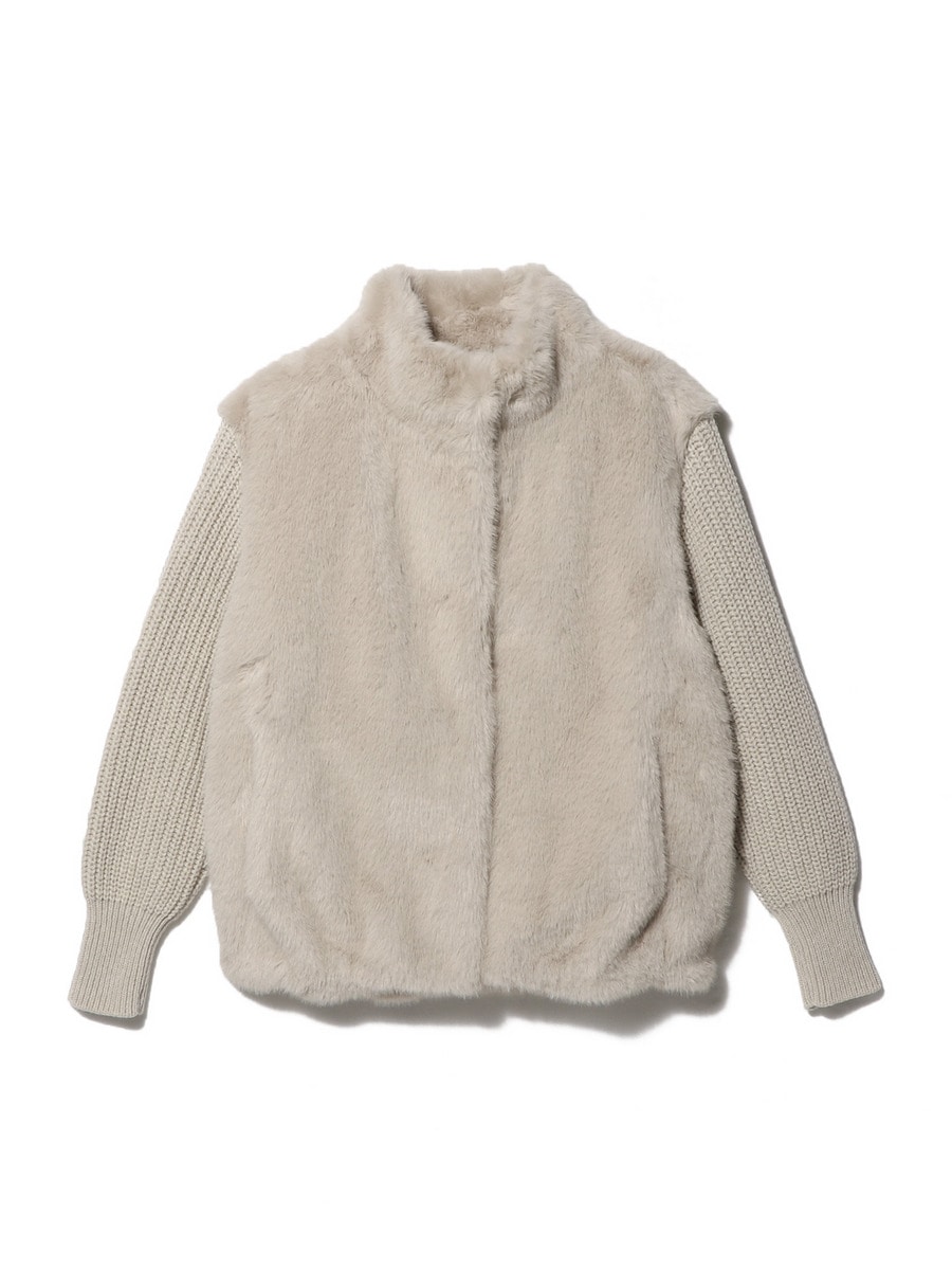 HERNO / ニットスリーブ ファーブルゾン｜ESTNATION ONLINE STORE