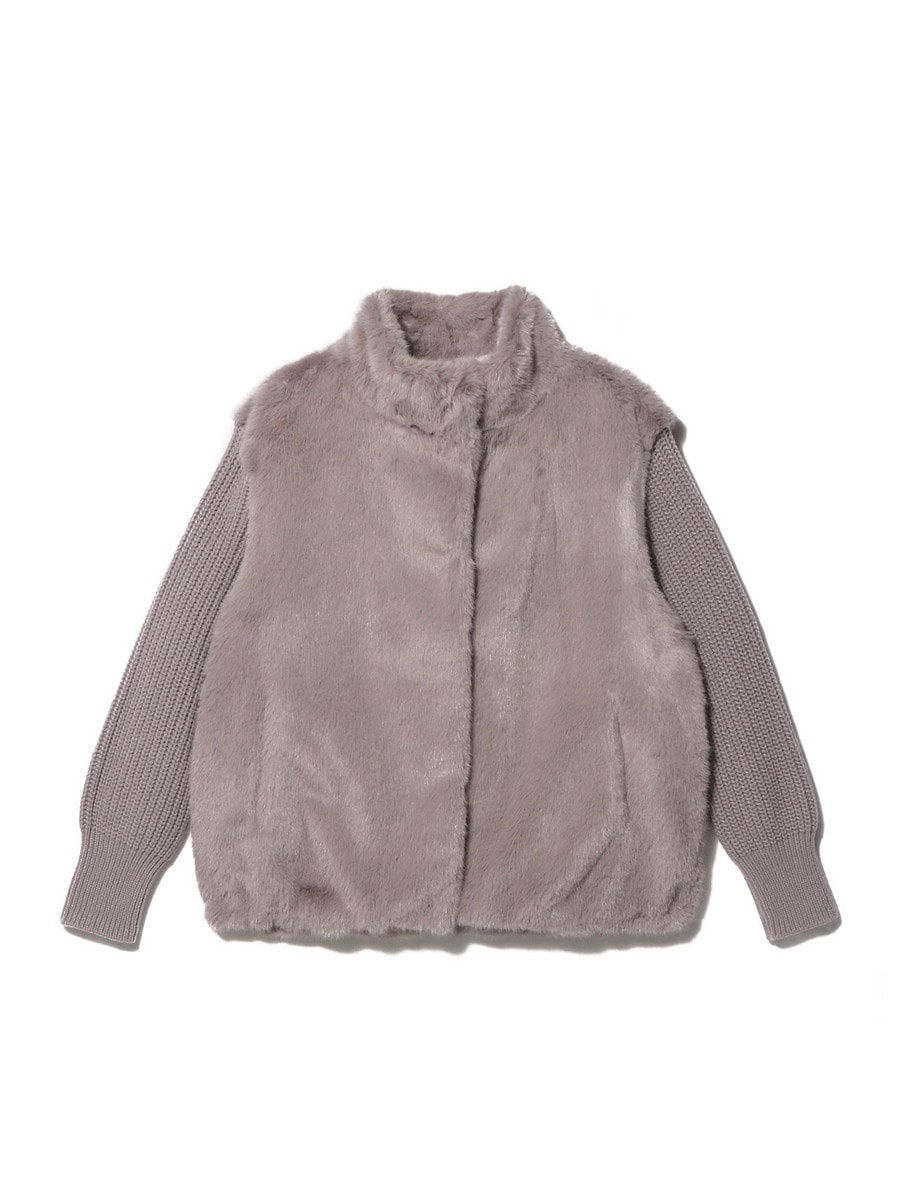 HERNO / ニットスリーブ ファーブルゾン｜ESTNATION ONLINE STORE