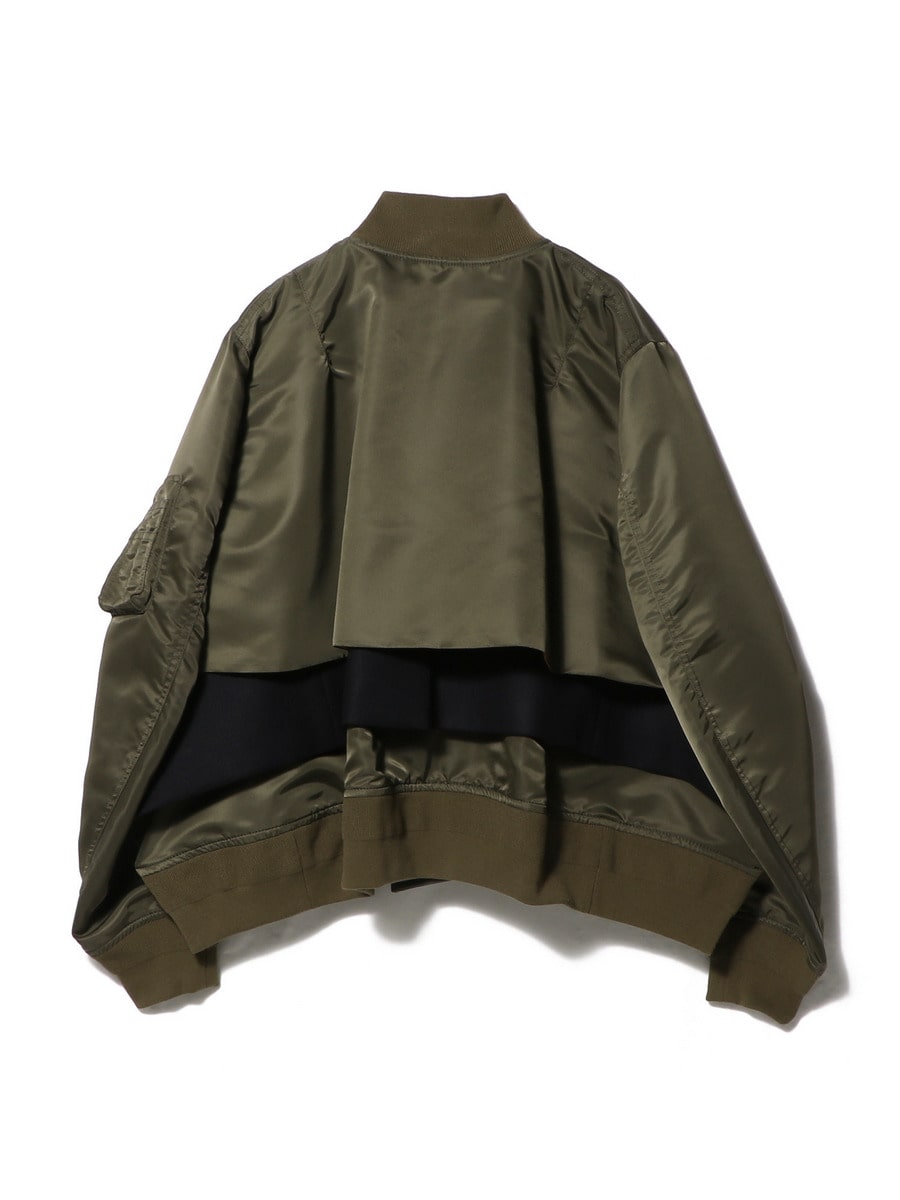 sacai MA-1 ニットナイロンコンビネーション sacai / MA-1 – MaW SAPPORO