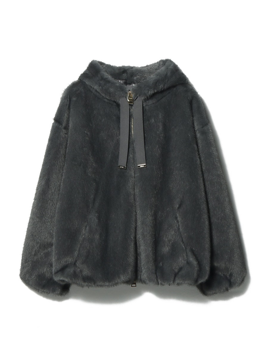 HERNO ヘルノ ブルゾン エコファー コート フーデット M 38 HERNO ヘルノ ブルゾン エコファー コート フーデット M 38 コート