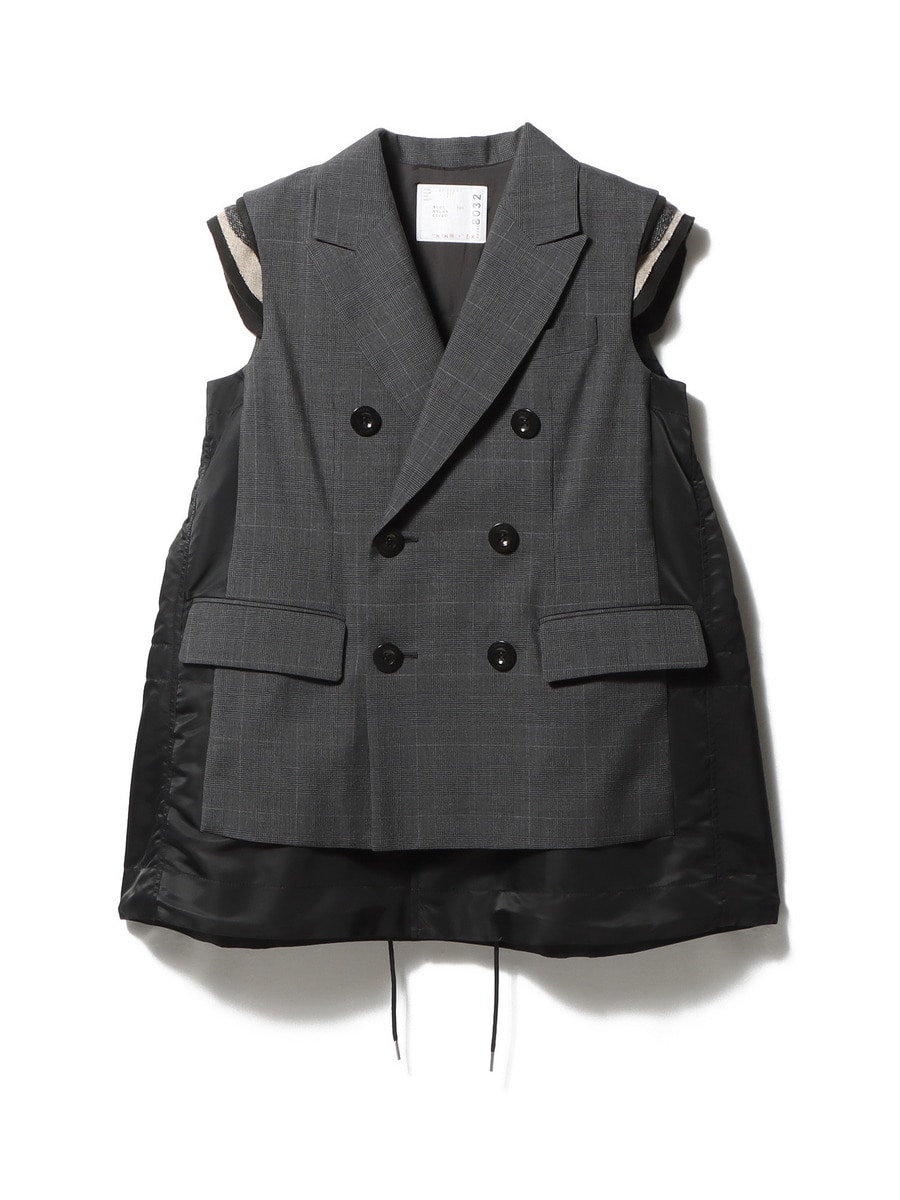 sacai 23ss ベスト SACAI / ファブリックコンビベスト｜ESTNATION ONLINE STORE