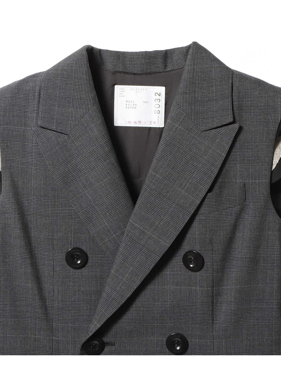 SACAI / ファブリックコンビベスト｜ESTNATION ONLINE STORE