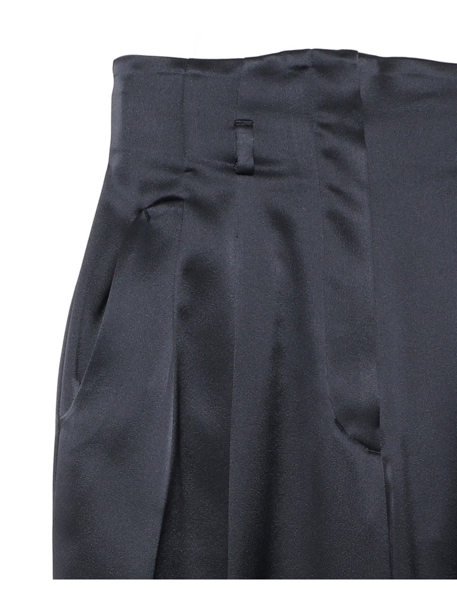 mame kurogouchi 25ss ハイウエストパンツ ネイビー mame kurogouchi 25ss ハイウエストパンツ ネイビー