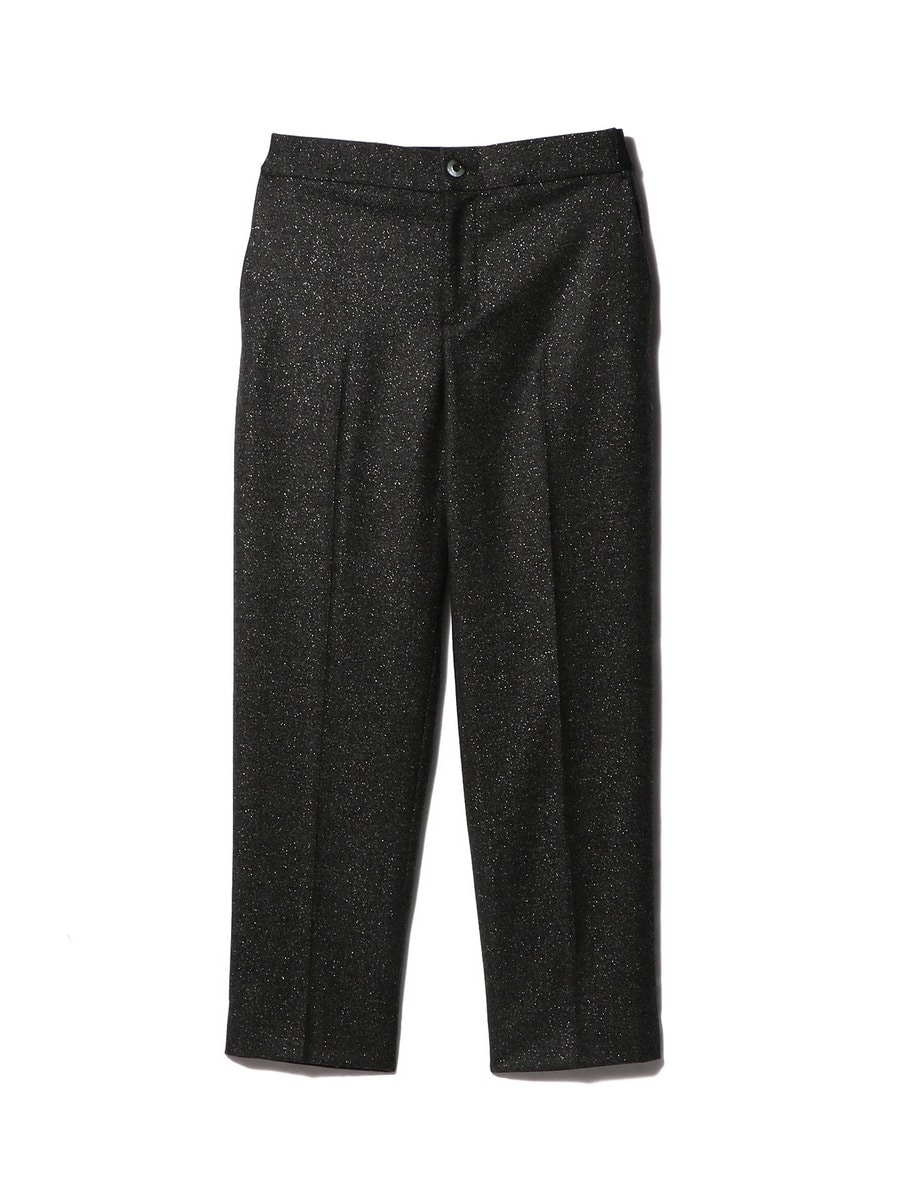 ラメツィード テーパードパンツ