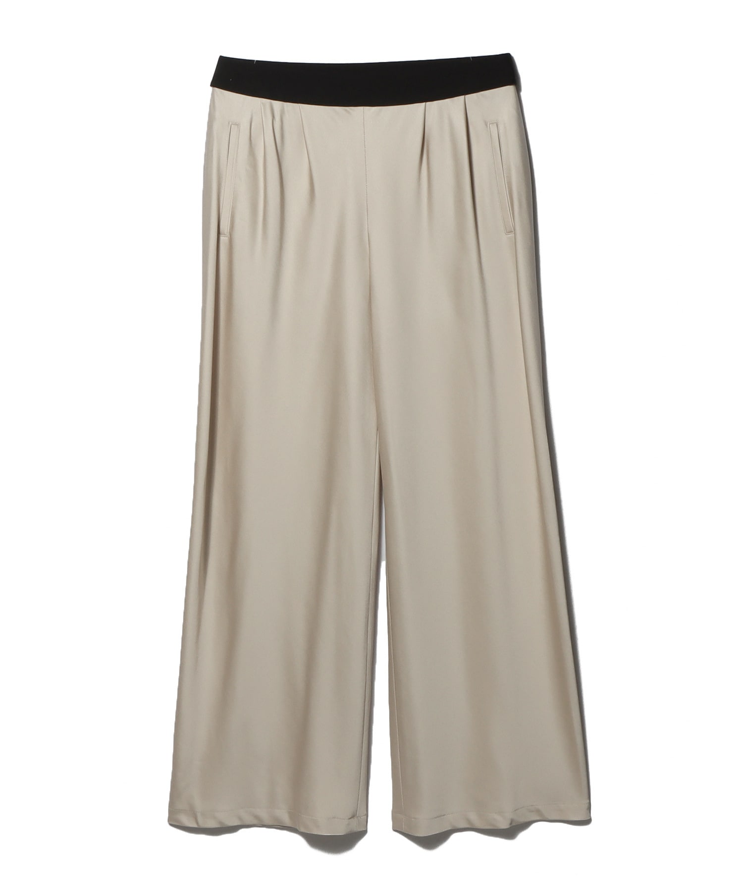 ウールサテン リラクシー イージーパンツ