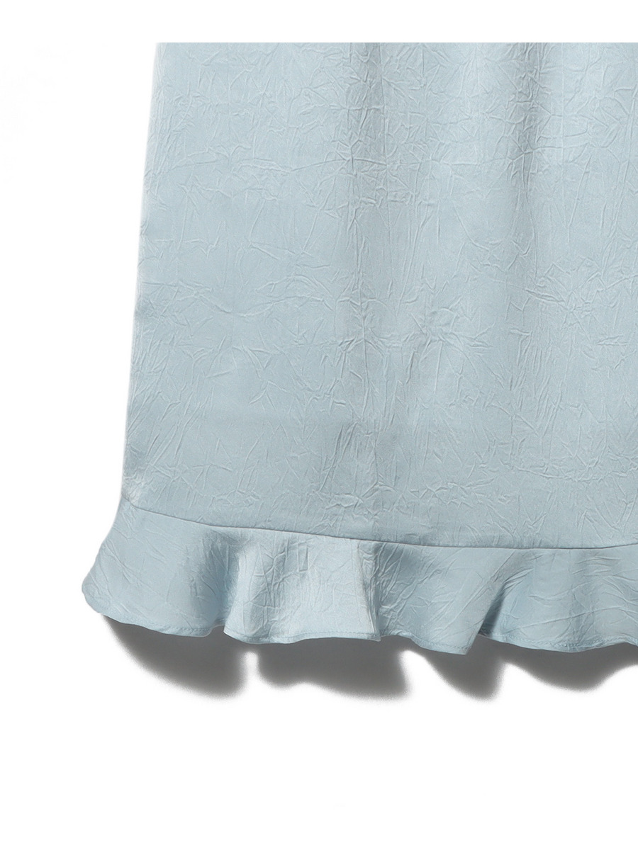 “BAUM UND PFERDGARTEN” カットアウトサテンドレス LightBlue Ari Off the Shoulder Dress by Baum und Pferdgarten | Rent