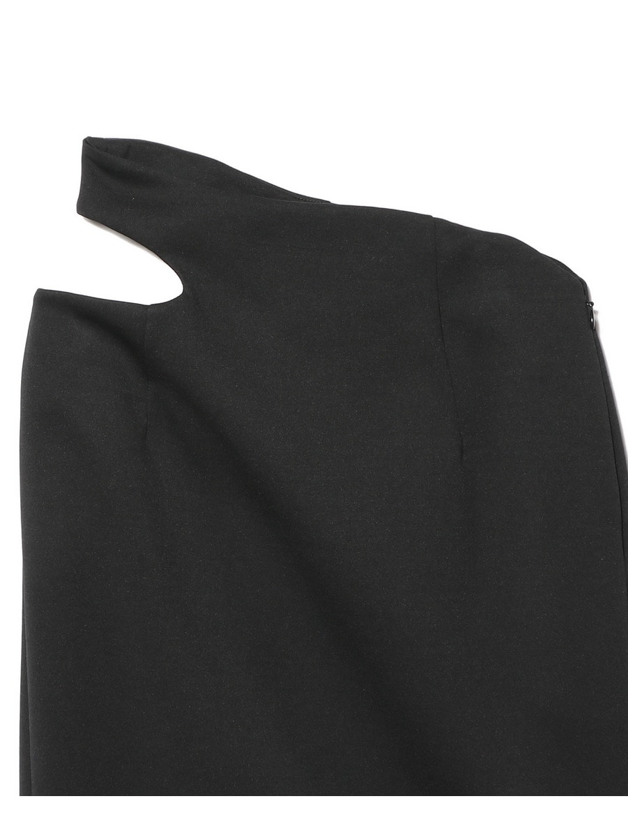 マメクロゴウチ　ダブルフェイスジャージーフレア スカート　ブラック　サイズ1 mame（マメ）の「MAME KUROGOUCHI / ダブルフェイスフレア