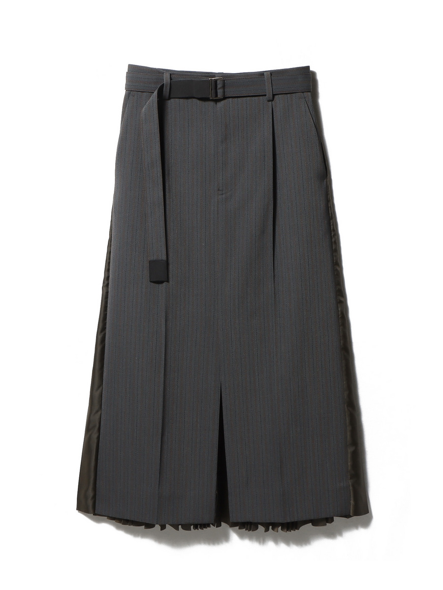 希少美品✨Sacai ミックススカート　ドッキングスカート sacai Sacai サカイ 22SS スーティング ミックス スカート