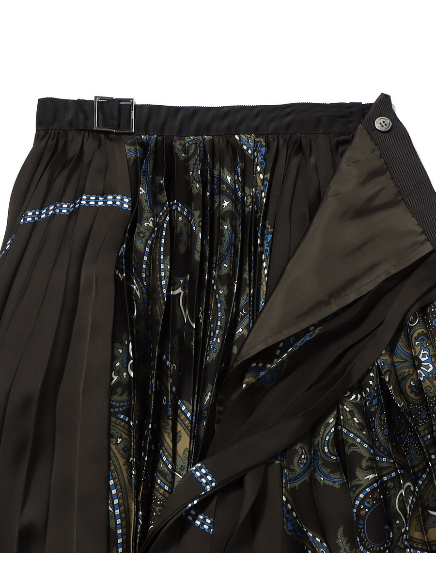 31 kolor 花柄 スカート サテン ペイズリー ロング サカイ sakai sacai 美品 22AW サカイ Flower Print Skirt フラワープリント