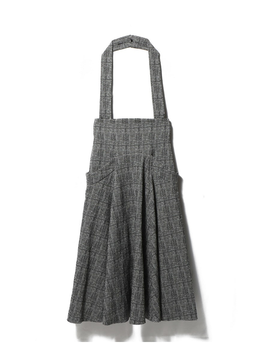 ストラップフレアスカート