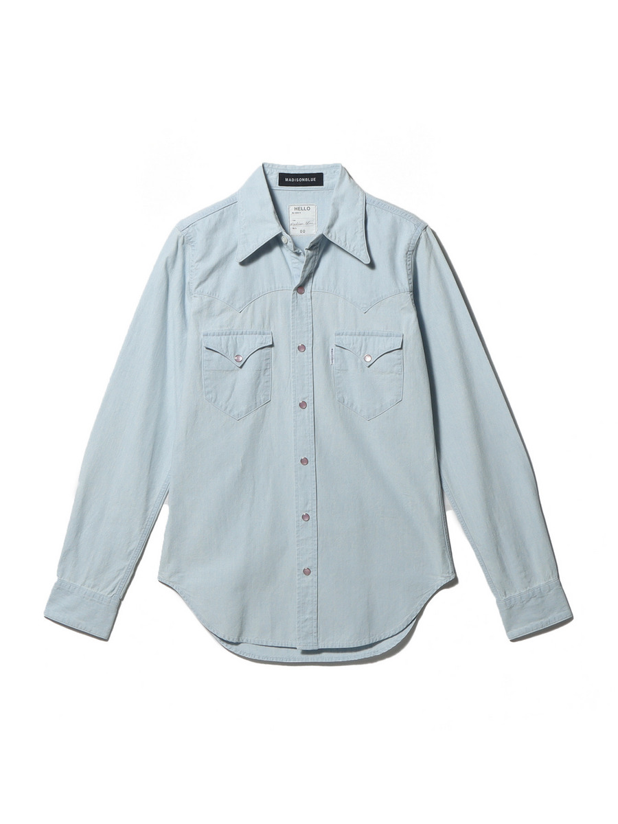 MADISONBLUE WESTERN SHIRTS デニムシャツ WESTERN SHIRTS DENIM | SHIRT/BLOUSE | MADISONBLUE