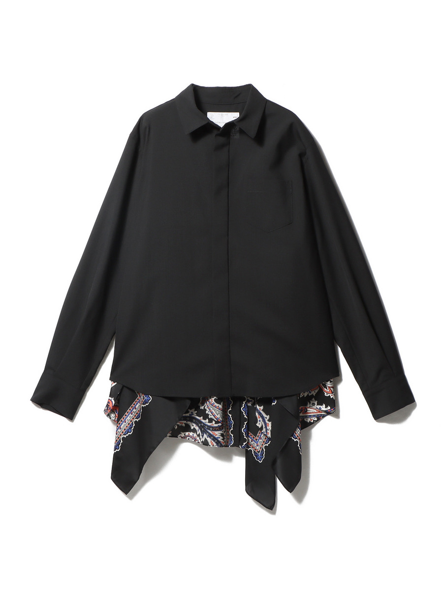 sacai サカイ 薄手ニット　レイヤード M10 sacai サカイ 薄手ニットレイヤード M10