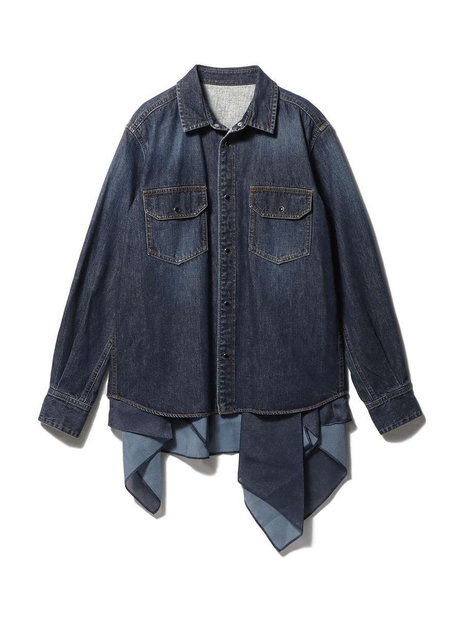 SACAI / デニムサテンシャツ｜ESTNATION ONLINE STORE