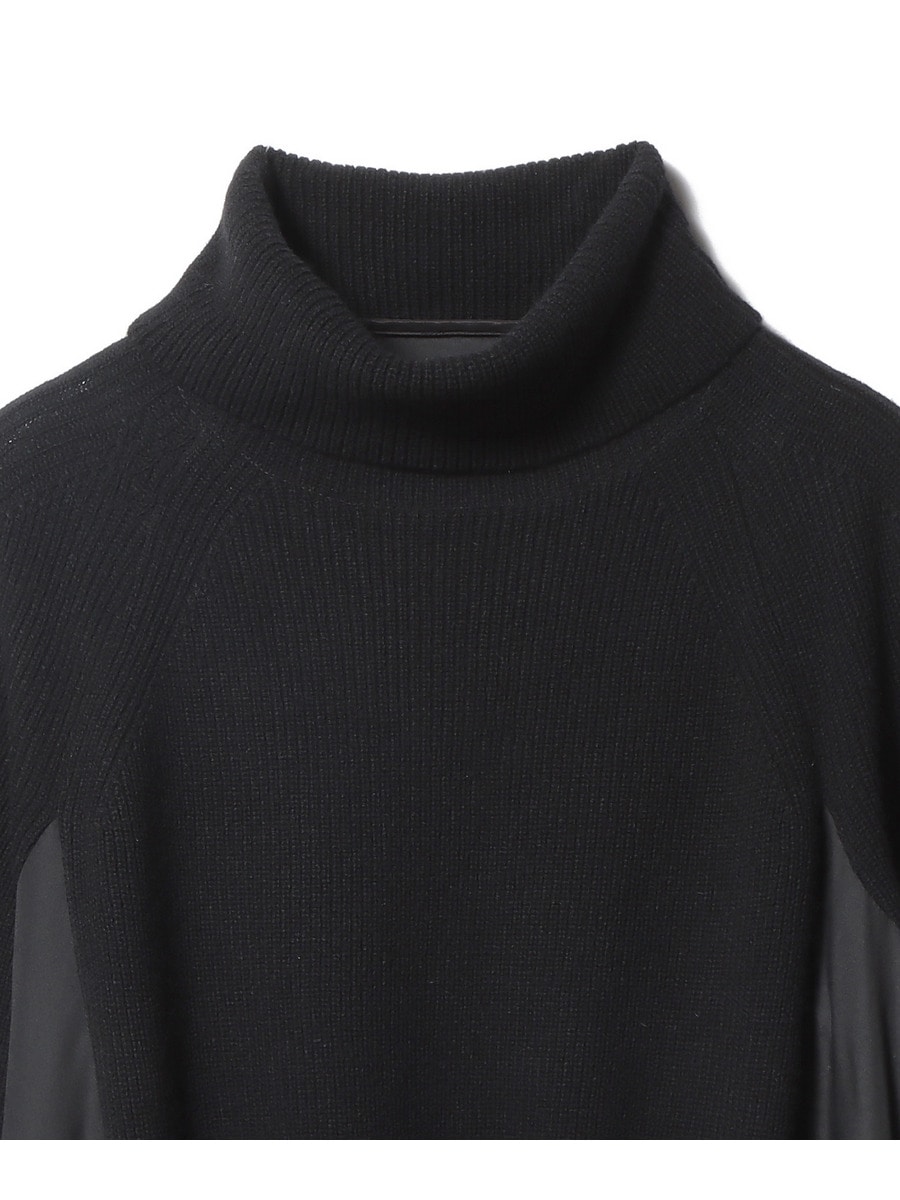 sacai ウールニット×コットンポプリンワンピース SACAI / ウールニット×コットンポプリン ワンピース