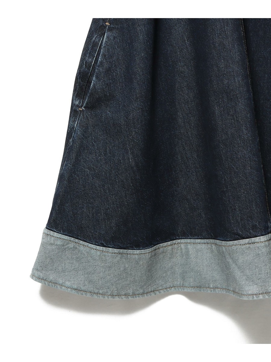 3.1 Philliplimフィリップリムデニムミニワンピカットワーク刺繍 3.1 phillip lim / DENIM TRAPEZE ミニワンピース｜ESTNATION