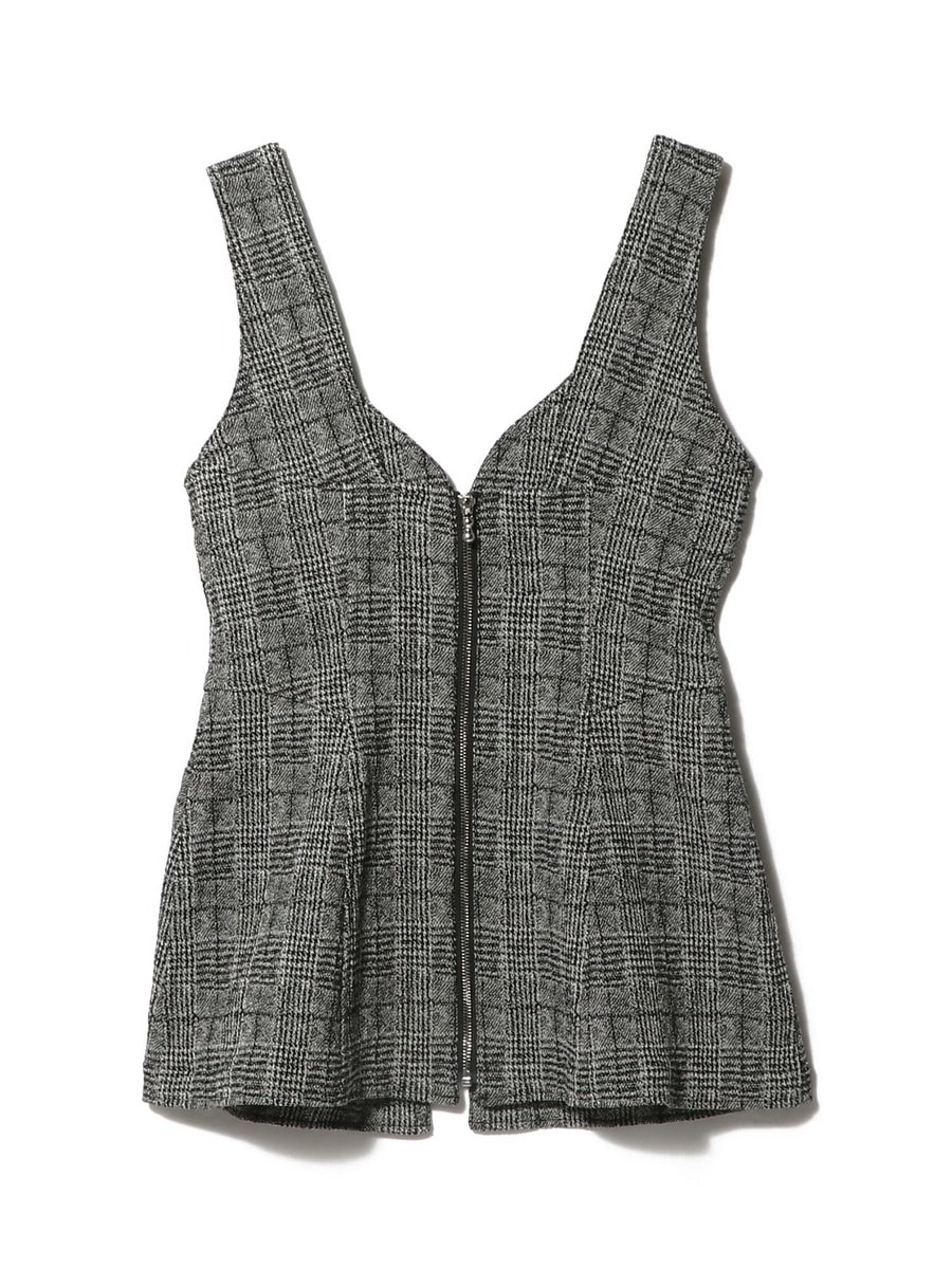 fetico ストレッチビスチェ グレー スタイルデリ STYLE DELI ヤク風ニットビスチェ （グレー） -靴