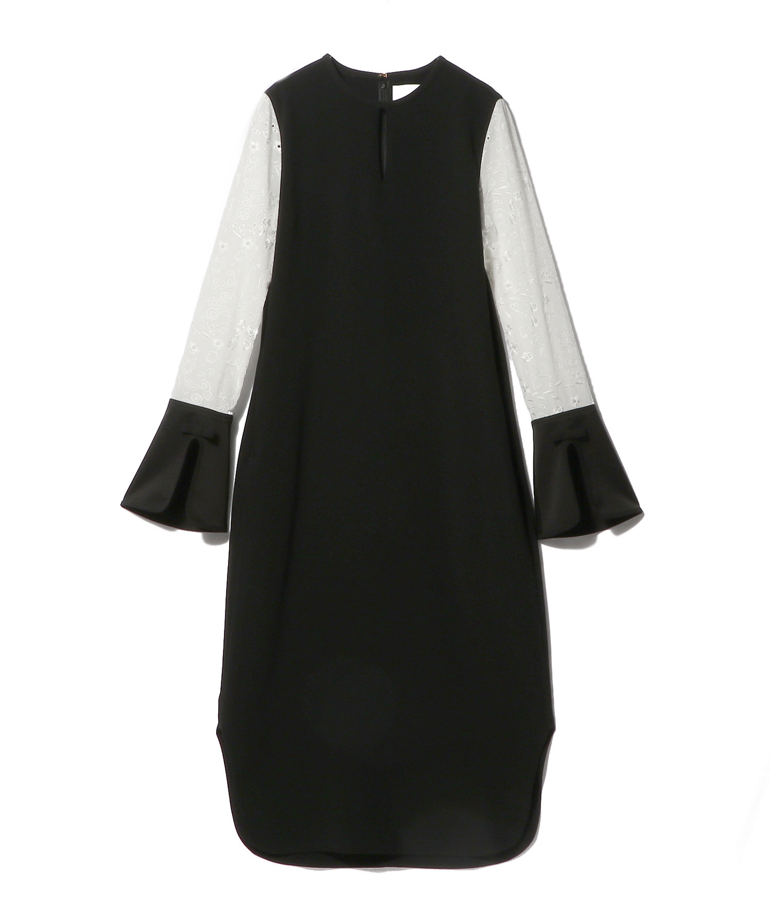 フローラル エンブロイダリードレス