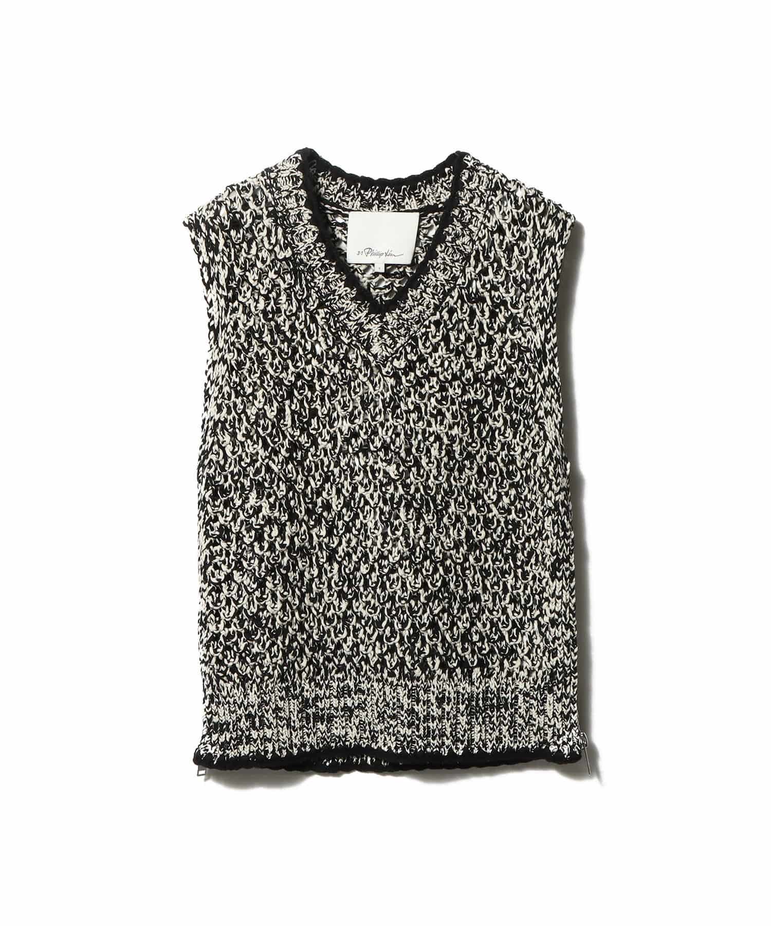 V-NECK SHELL ニット