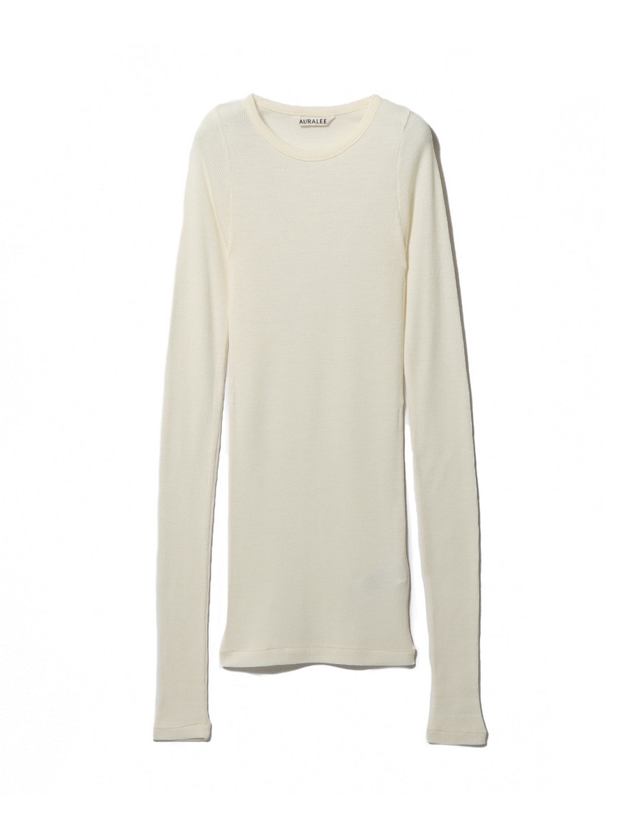 【AURALEE】オーラリー　リブニット AURALEE オーラリー 22AW A22AP02RK SUPER FINE WOOL RIB KNIT