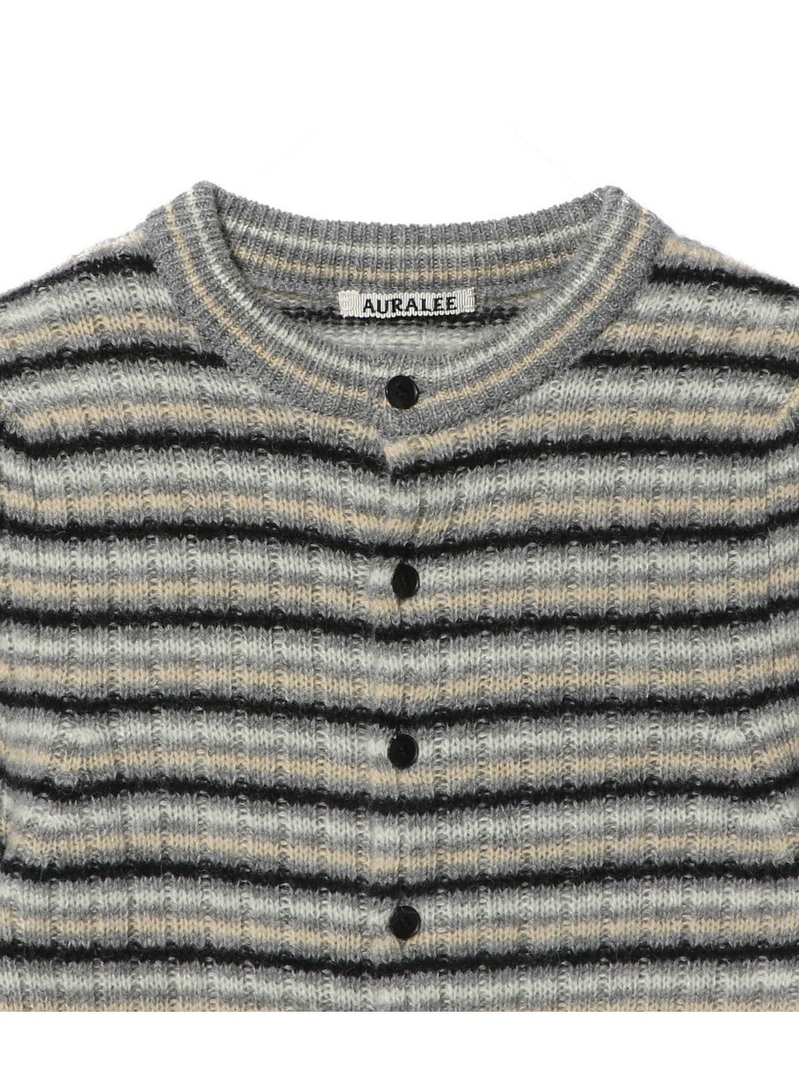 AURALEE wool カーディガン size4 中古・古着通販】AURALEE (オーラリー) SUPER FINE WOOL HIGH
