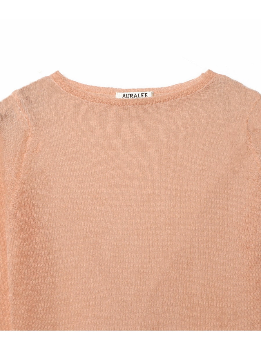 ＜AURALEE＞モヘヤナイロン シアーニット カーディガン AURALEE 「KID MOHAIR SHEER KNIT CARDIGAN / LIGHT PINK」 – SISTER