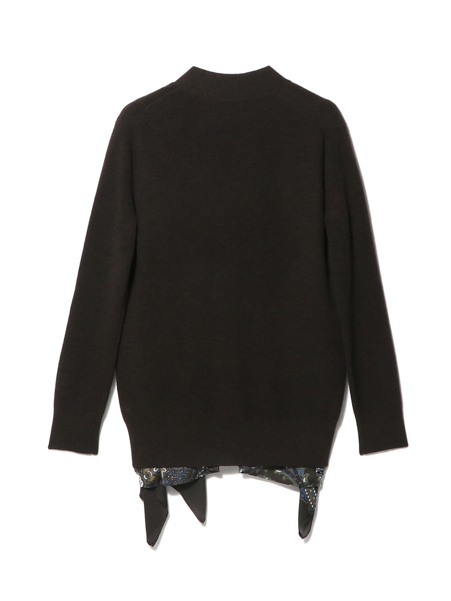sacai プリーツ　ペイズリー　カーディガン　ぐれーなニット sacai プリーツ ペイズリー カーディガン ぐれーなニット