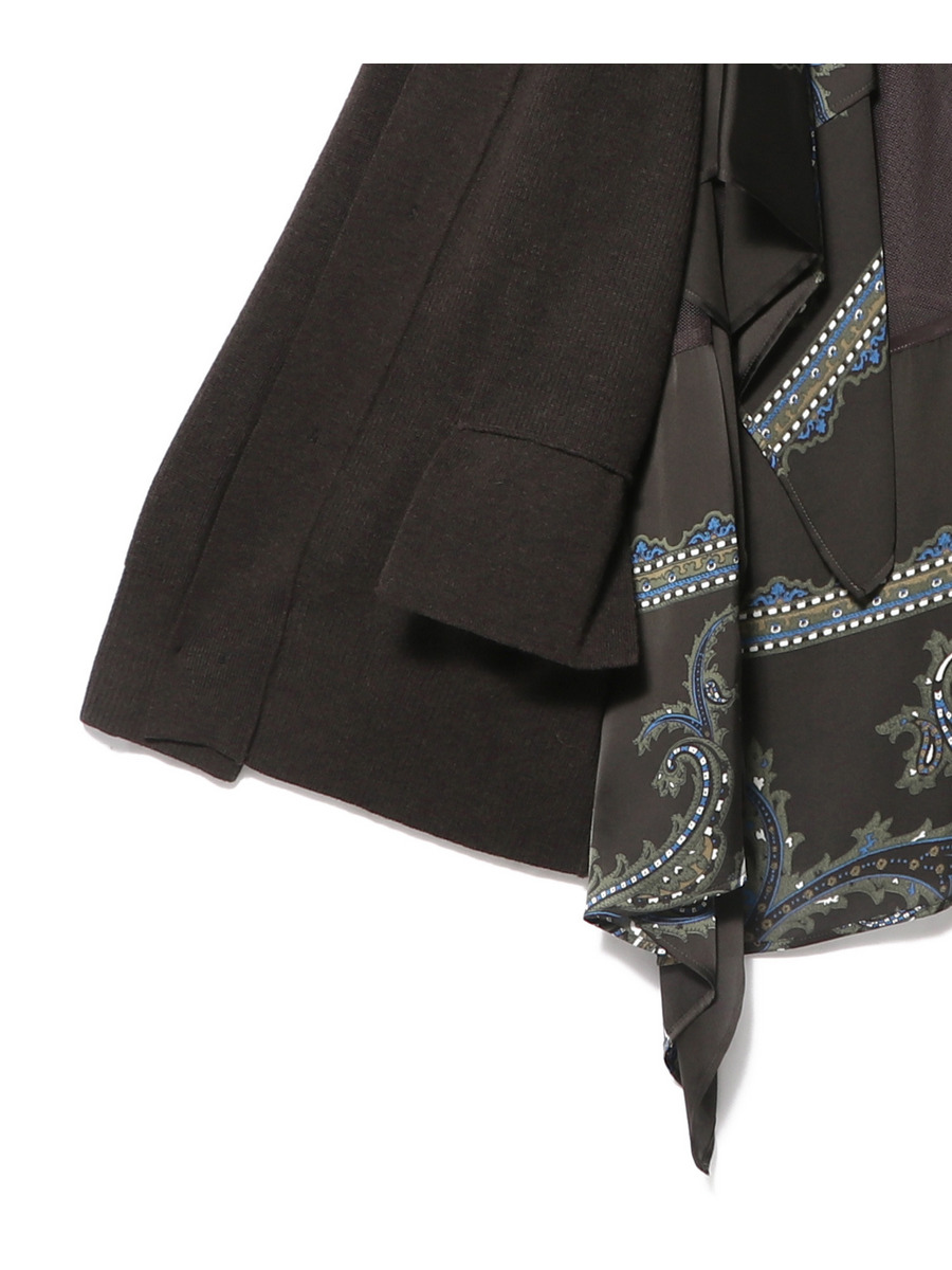 SACAI / ペイズリー レイヤード カーディガン｜ESTNATION ONLINE