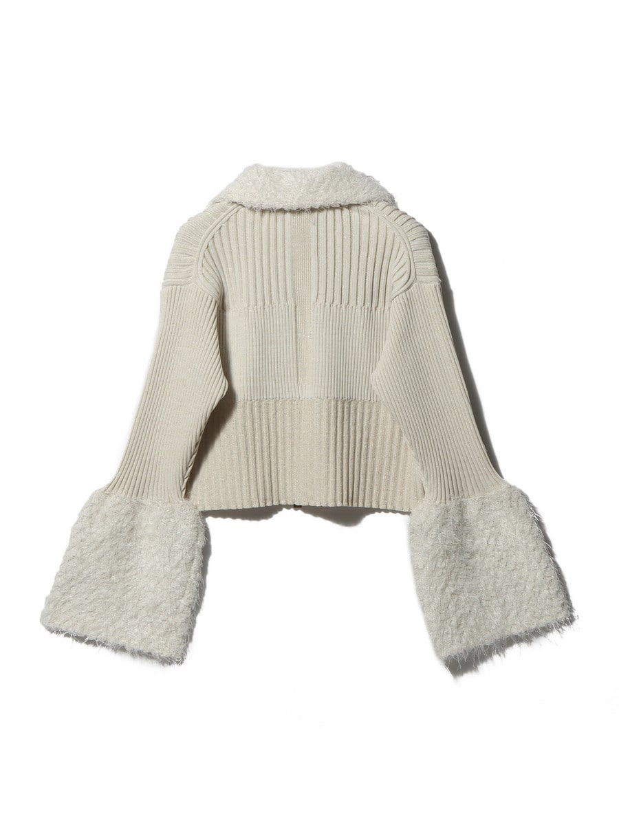 CFCL カーディガン CFCL / FLUTED グリッタージップカーディガン｜ESTNATION ONLINE