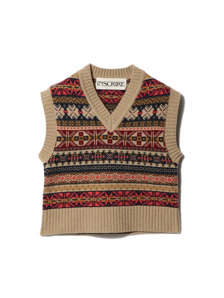INSCRIRE / Vネックニットベスト｜ESTNATION ONLINE STORE