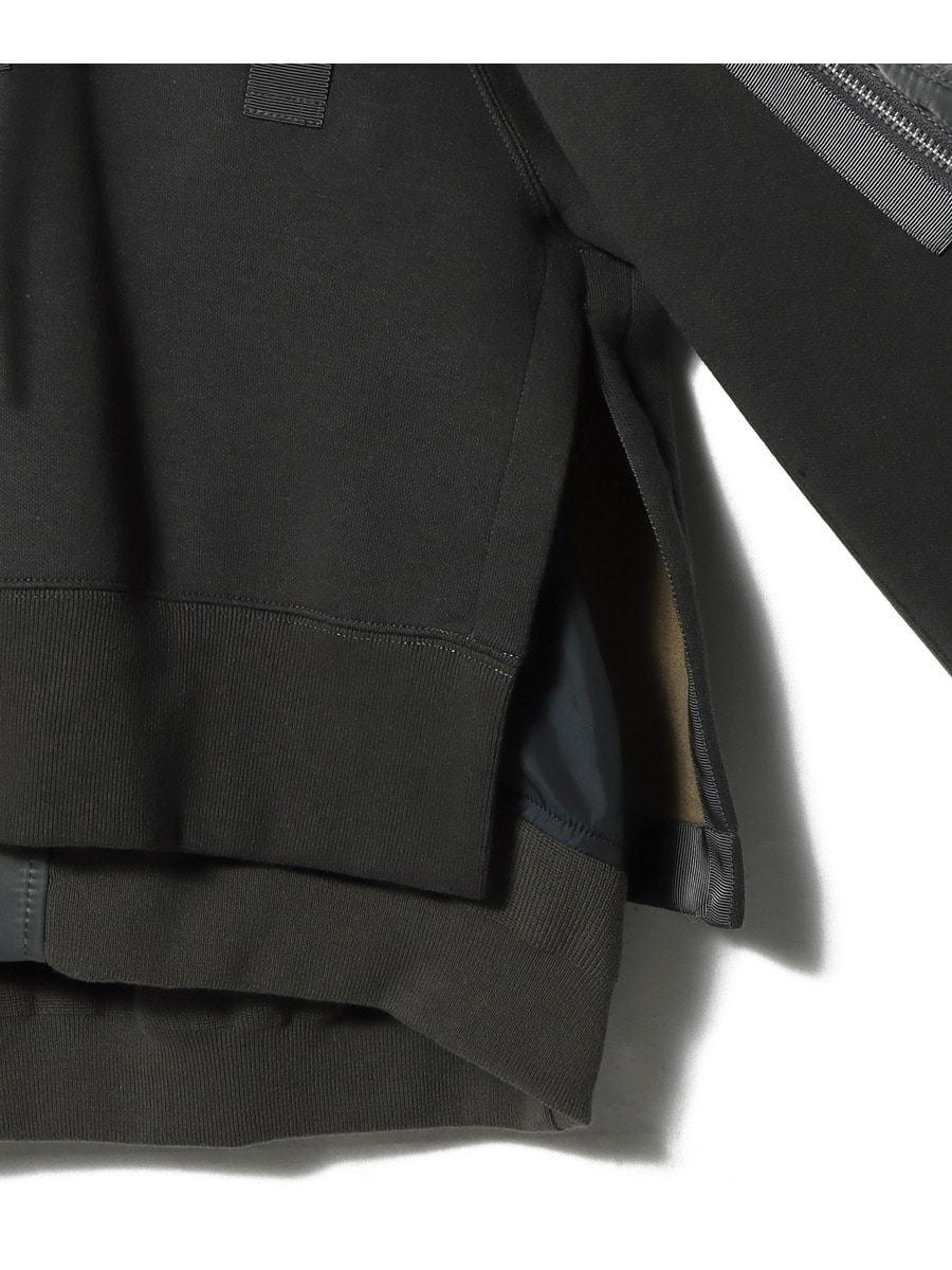 人気【sacai】スポンジ スウェット×ナイロン ツイルワンピース org.jpg