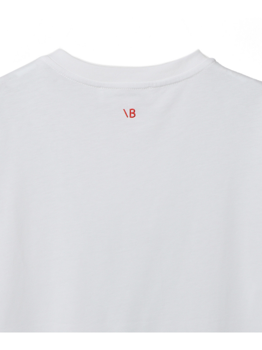 美品 VVB ヴィクトリアベッカム ロゴ ジャージーTシャツ 黒 XS 美品 VVB ヴィクトリアベッカム ロゴ ジャージーTシャツ 黒 XS