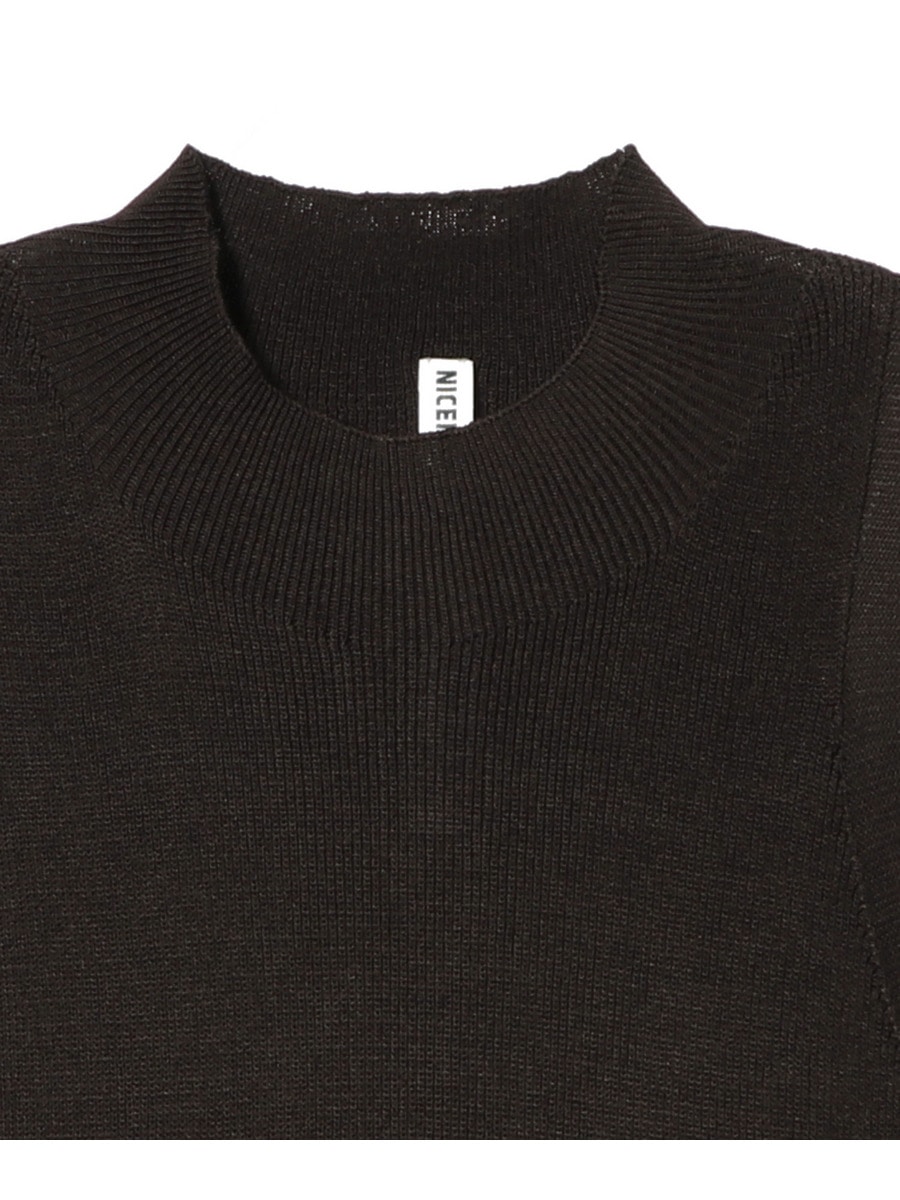 【BLACK】【別注】<NICENICE MOMENT for conte>CROPPED クルーネックニット UNITED ARROWS LTD. OUTLET｜【別注】<NICENICE MOMENT for conte