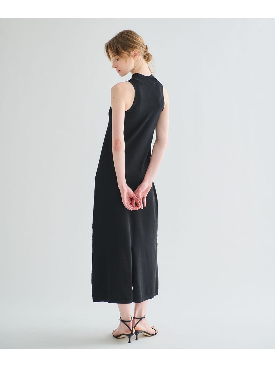 ワンピース ESTNATION / フェザー ファー ノースリーブ ワンピース「EXCLUSIVE」 レディース ESTNATION ⁄ ノースリーブティアードワンピース「EXCLUSIVE