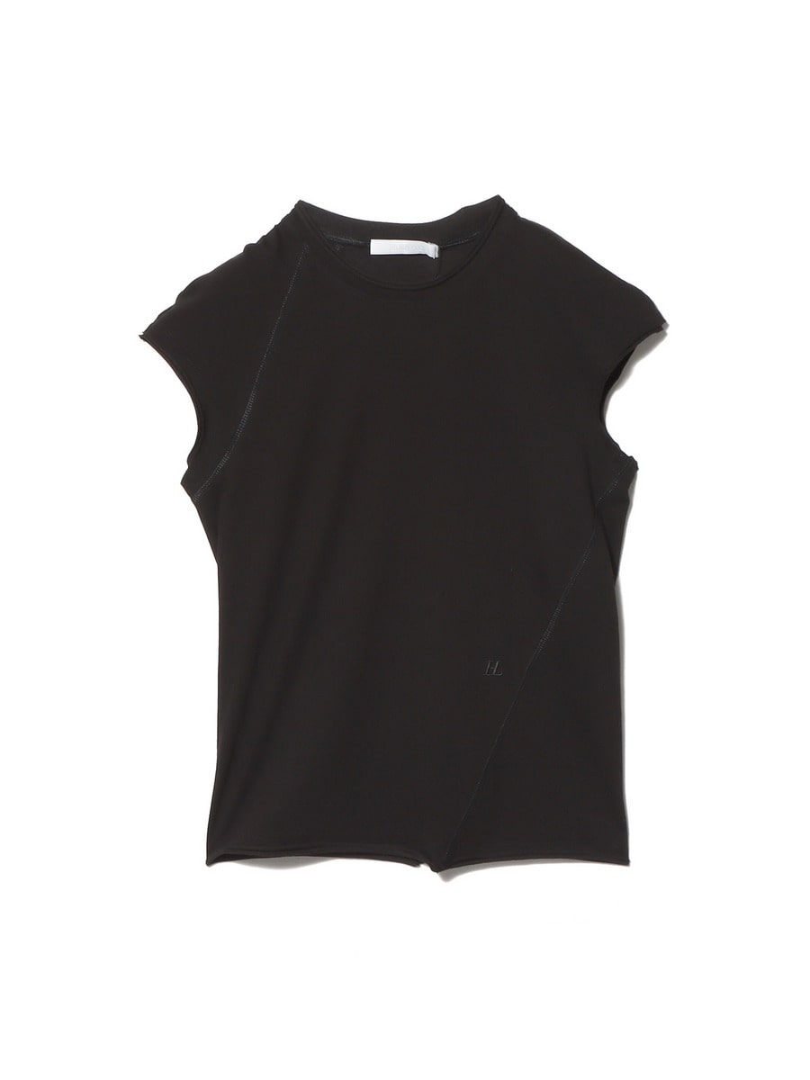 HELMUT LANG ブラック 半袖 Tシャツ 背中見せ Helmut Lang POSTCARD OVERPASS - Print T-shirt - black