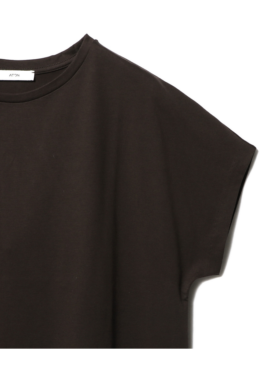 【eLLa】スリーブT　新品★ ATON / キャップスリーブ カットソー｜ESTNATION ONLINE STORE