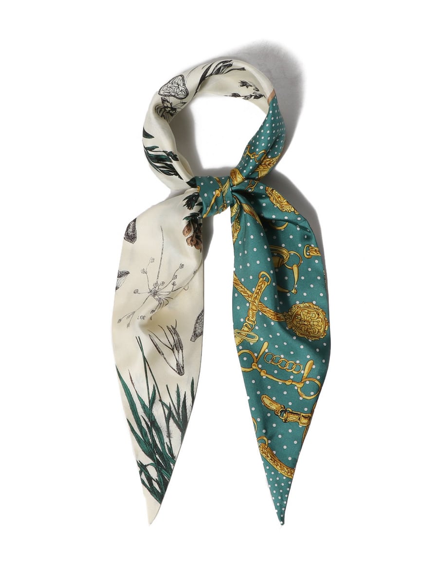 MANIPURI / ダイヤ型シルクスカーフ《ESTNATION EXCLUSIVE